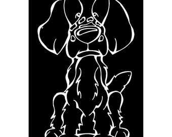 Welsh Springer Spaniel Decal Dog