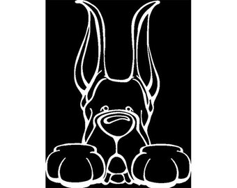 Great Dane Paws Decal Dog