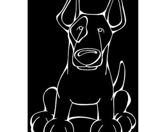 Bull Terrier Decal Dog