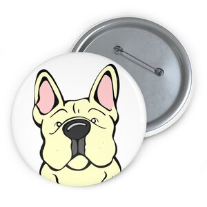 French Bulldog Pin Buttons