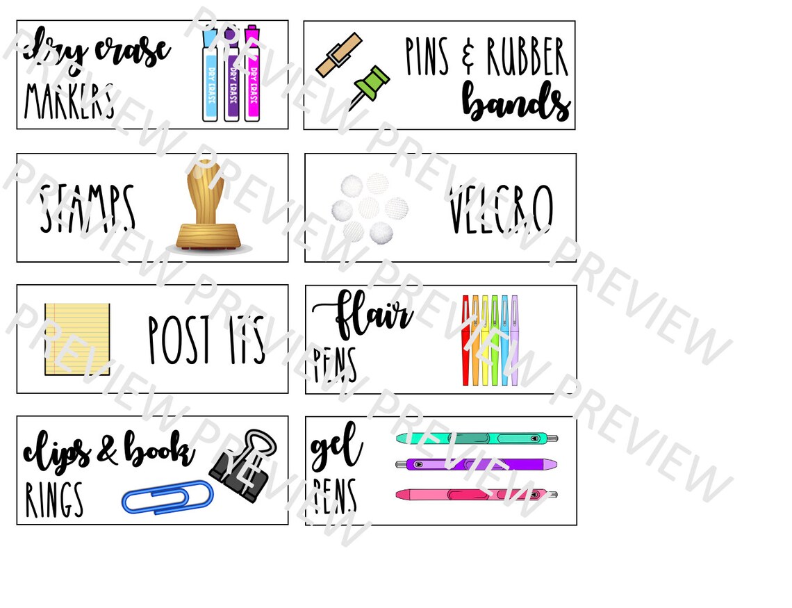 Teacher Toolbox Labels for Sysmax Drawer Organizer - Etsy