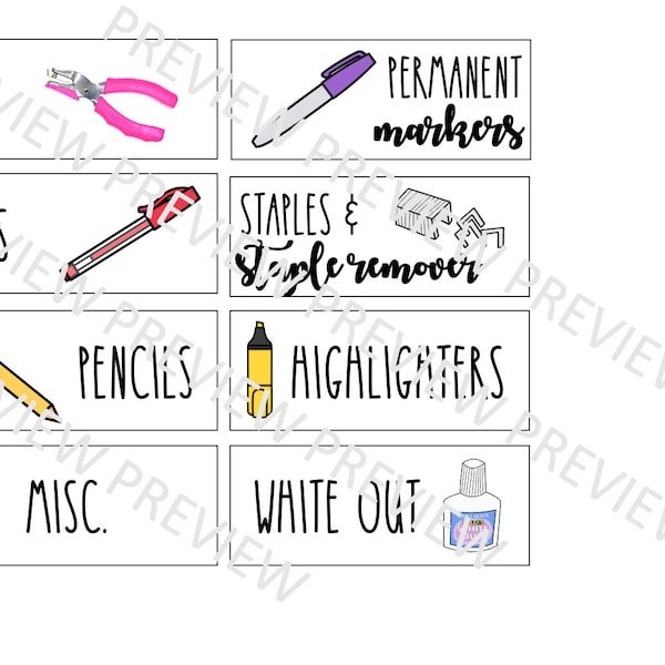 Toolbox Labels - Etsy