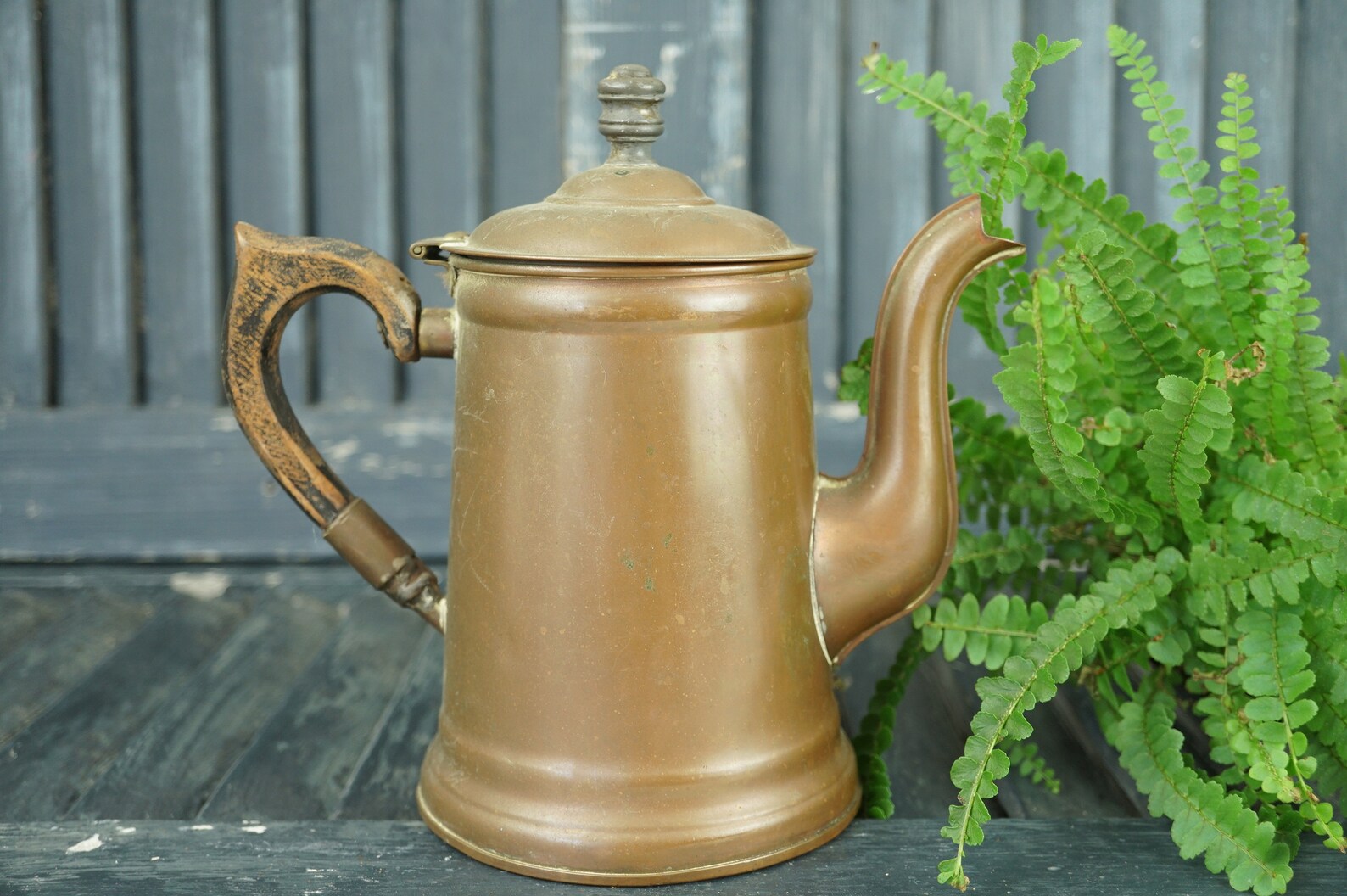 Copper Tea Pot / Copper Coffee Pot Rochester NY Metal Works Etsy