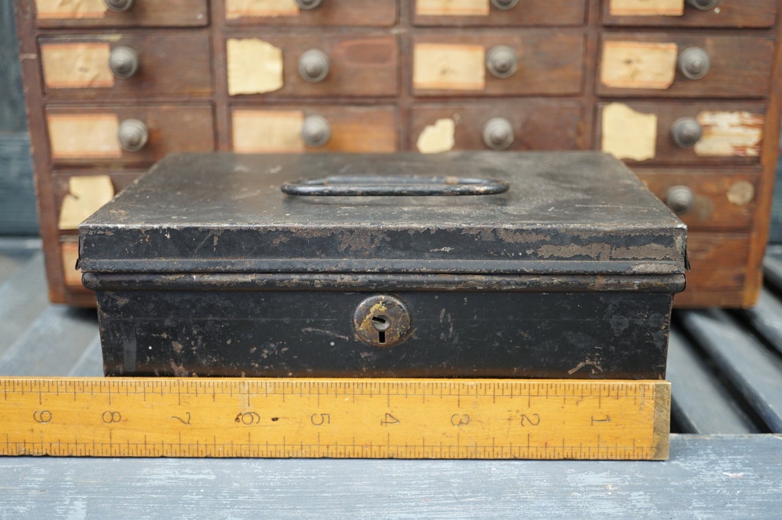 Document Box / Vintage File Box / Vintage Document Box / Card Etsy