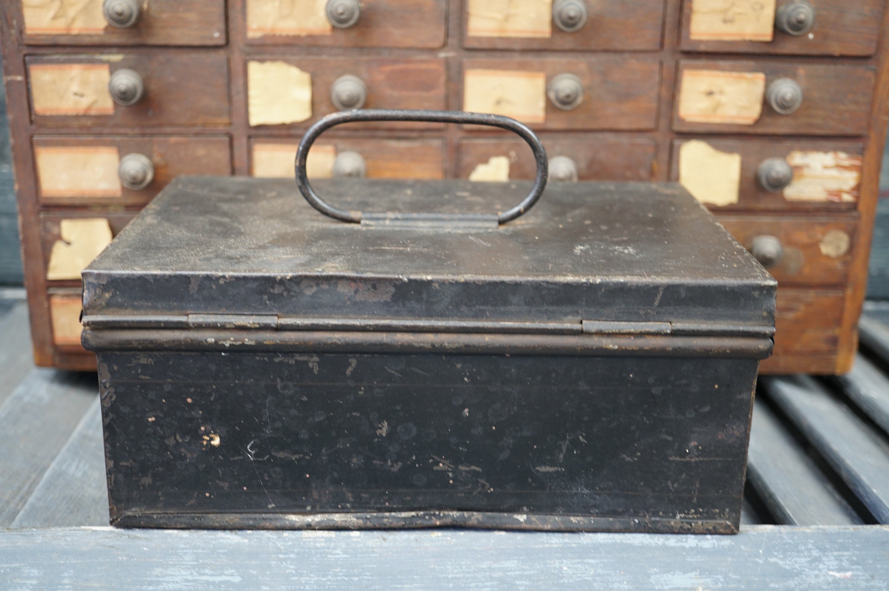 Document Box / Vintage File Box / Vintage Document Box / Card Etsy