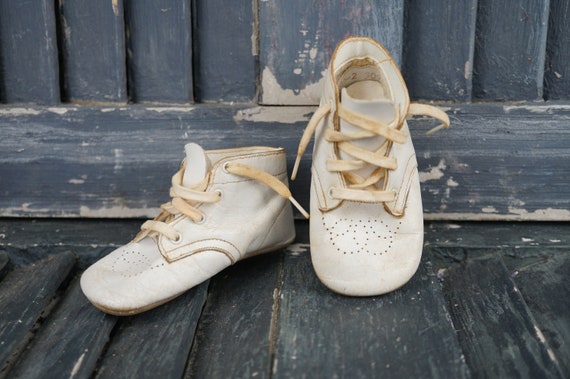Baby Shoes / Vintage Baby Shoes / Sweet Baby Shoe… - image 8