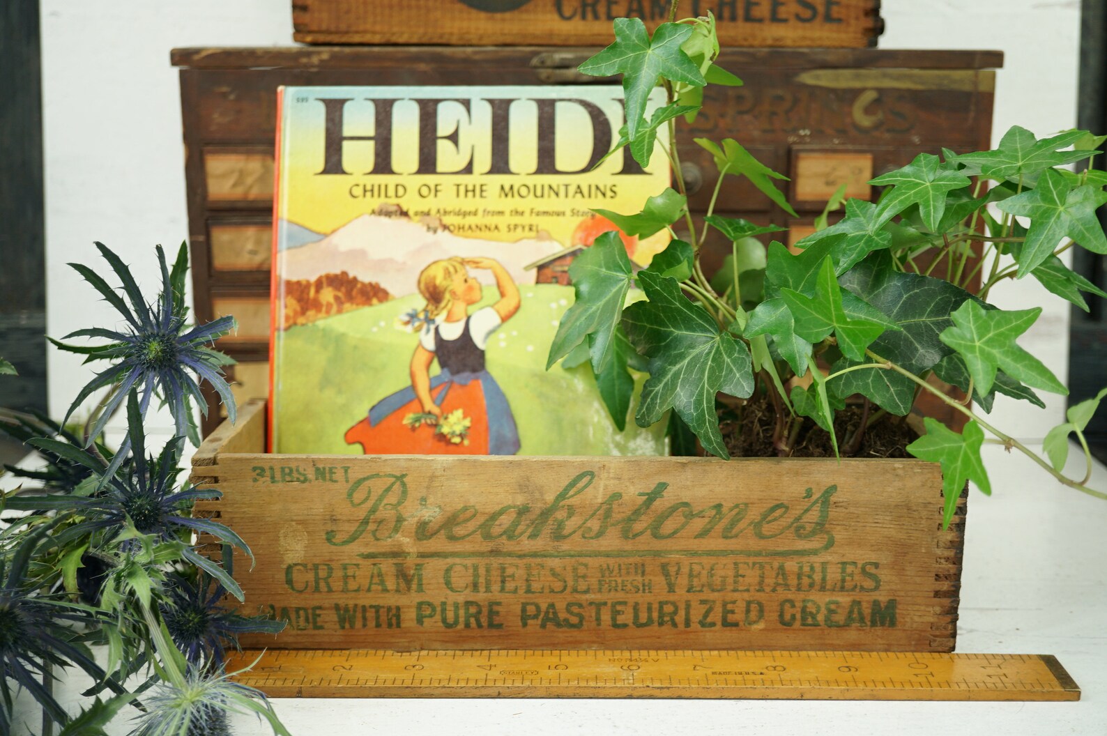 Cream Cheese Vintage Box 3 Pound / Vintage Advertisement / Etsy