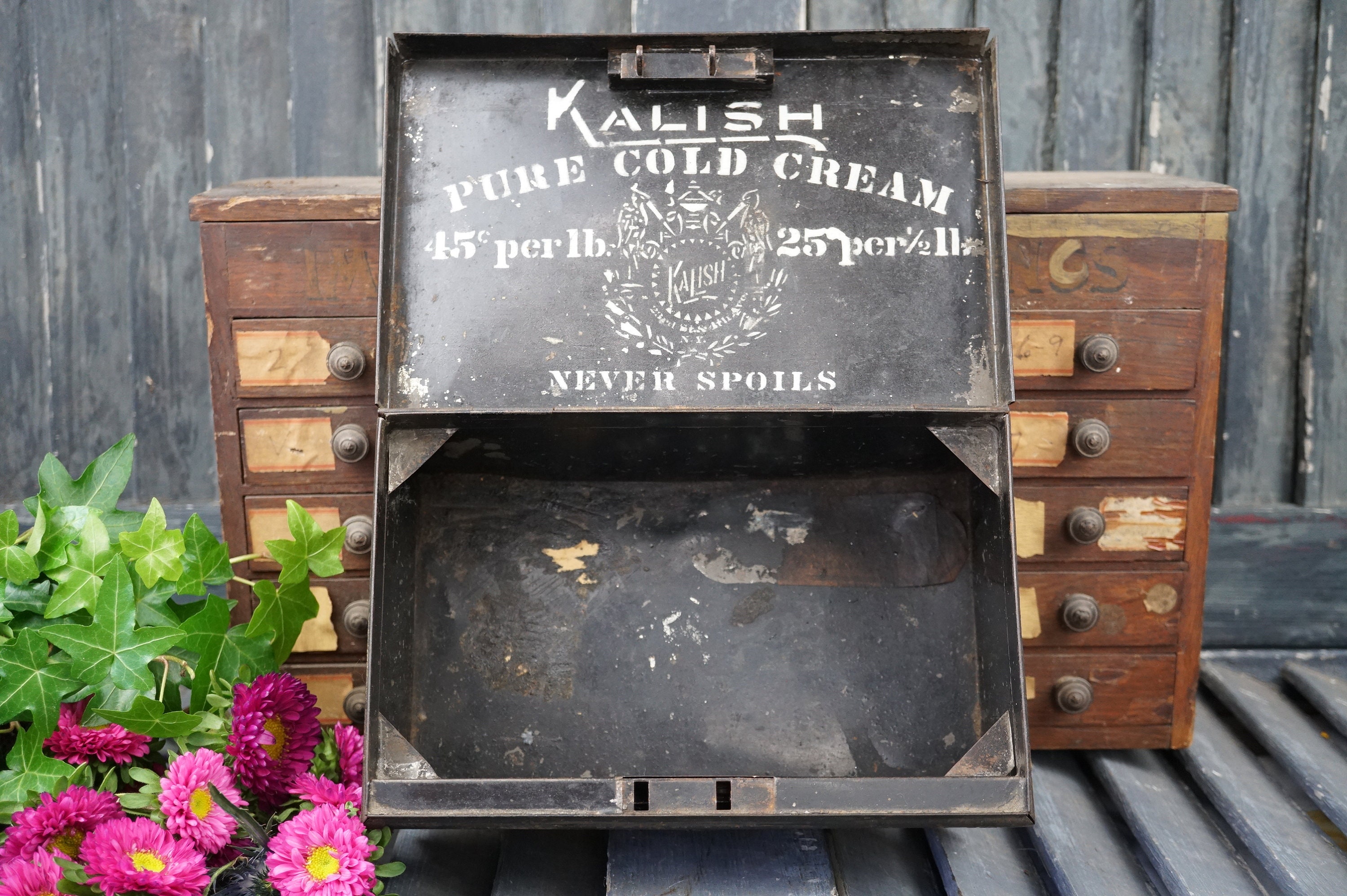 Document Box / Vintage File Box / Vintage Document Box / Card Etsy