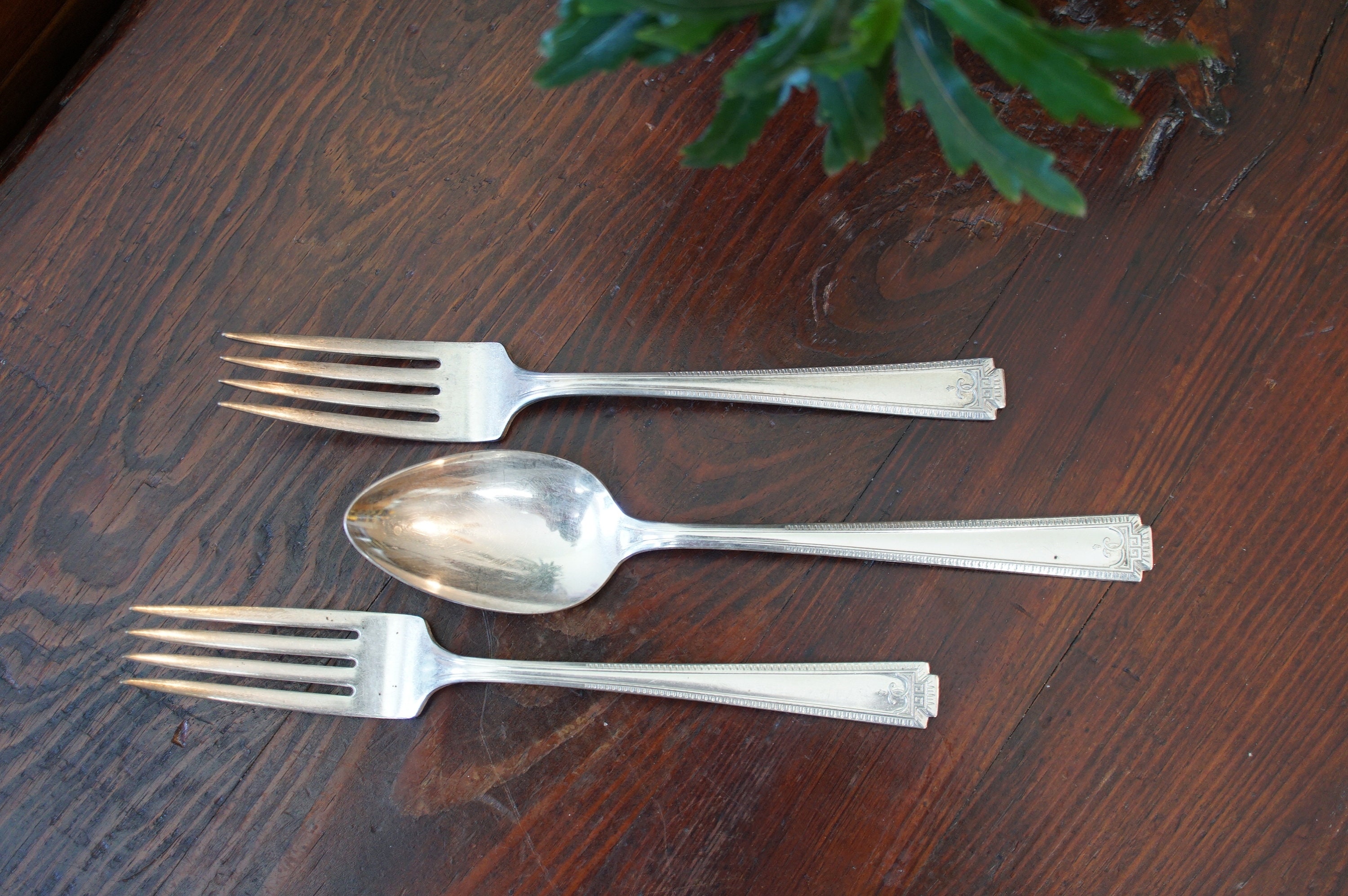 Silver Plate Flatware / 2 Forks 1 Spoon / Wedding / Mid Etsy