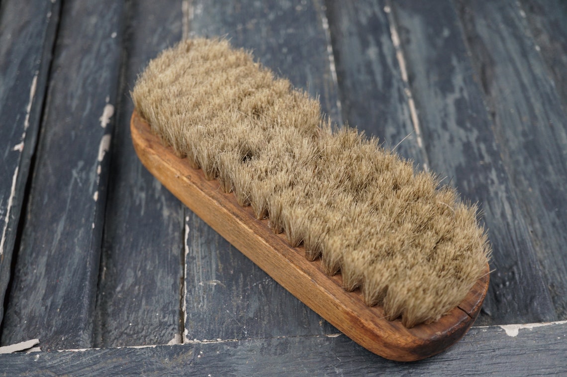 Vintage Shoe Shine Brush /Shoe Polish Wood Brush / Mid Etsy