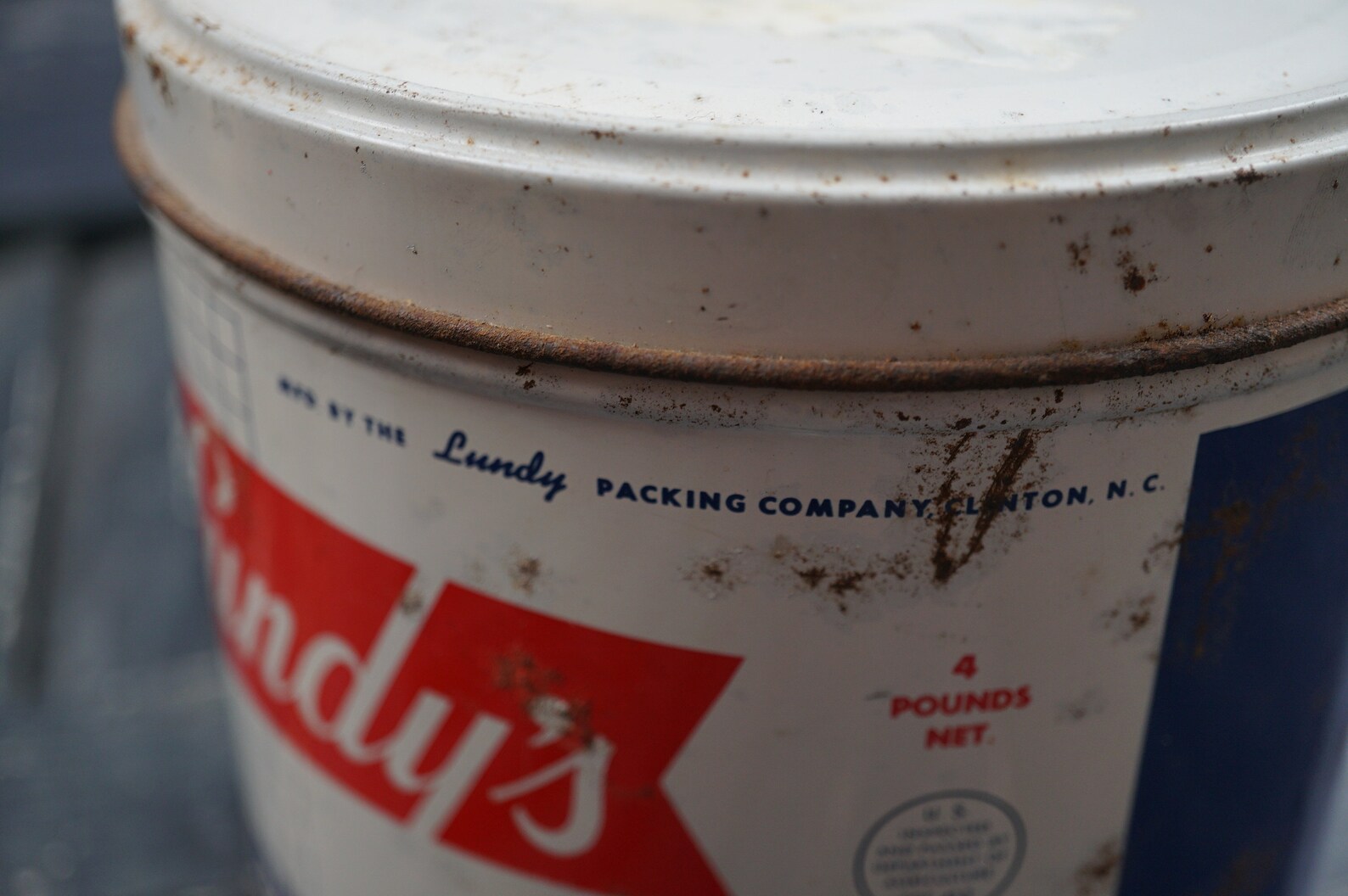 Lundy's Lard Can Tin / Vintage Advertisement / Mid Century Etsy