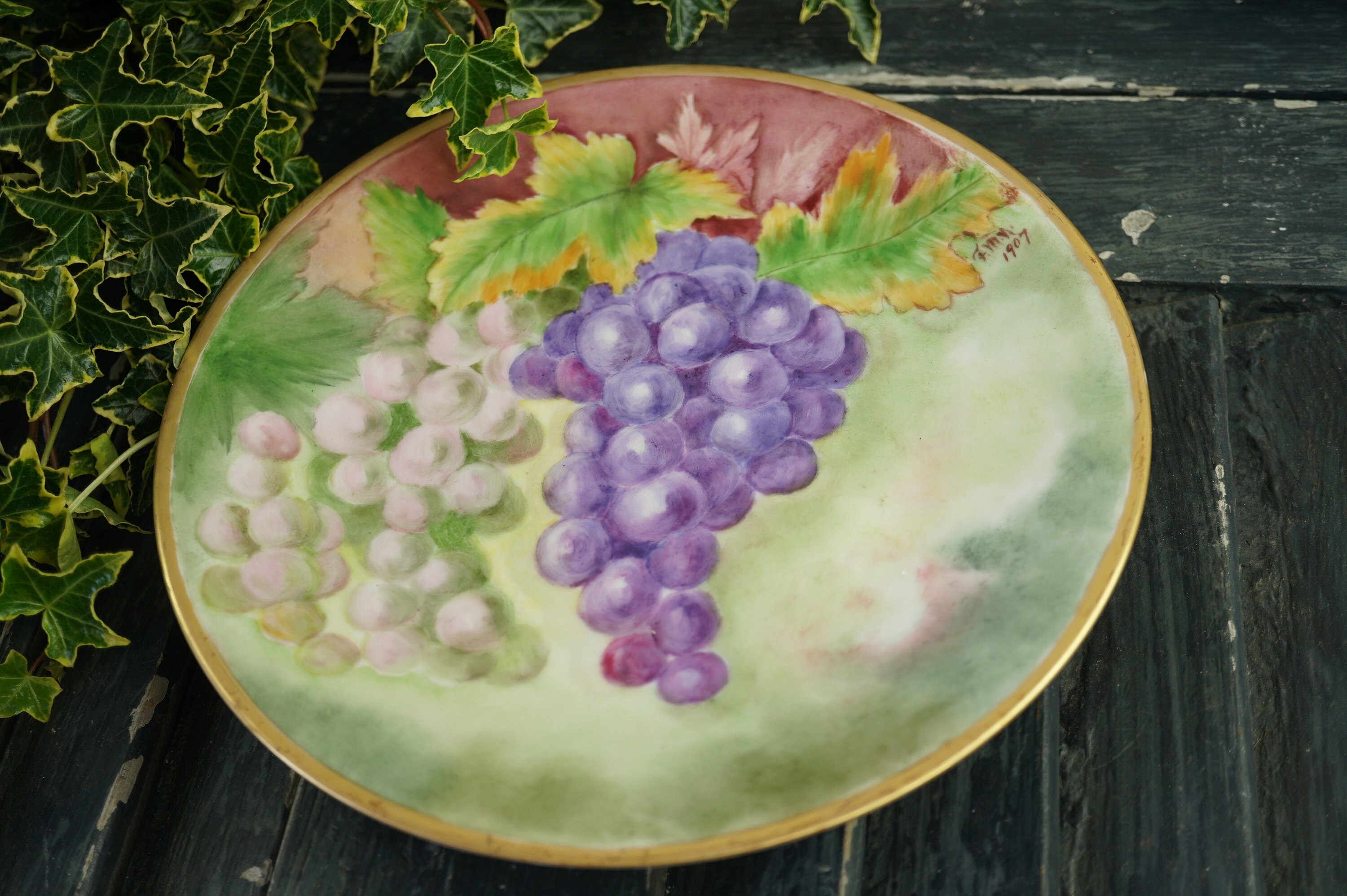 Limoges Vintage French Fruit Plates / Botanical Plates / Etsy