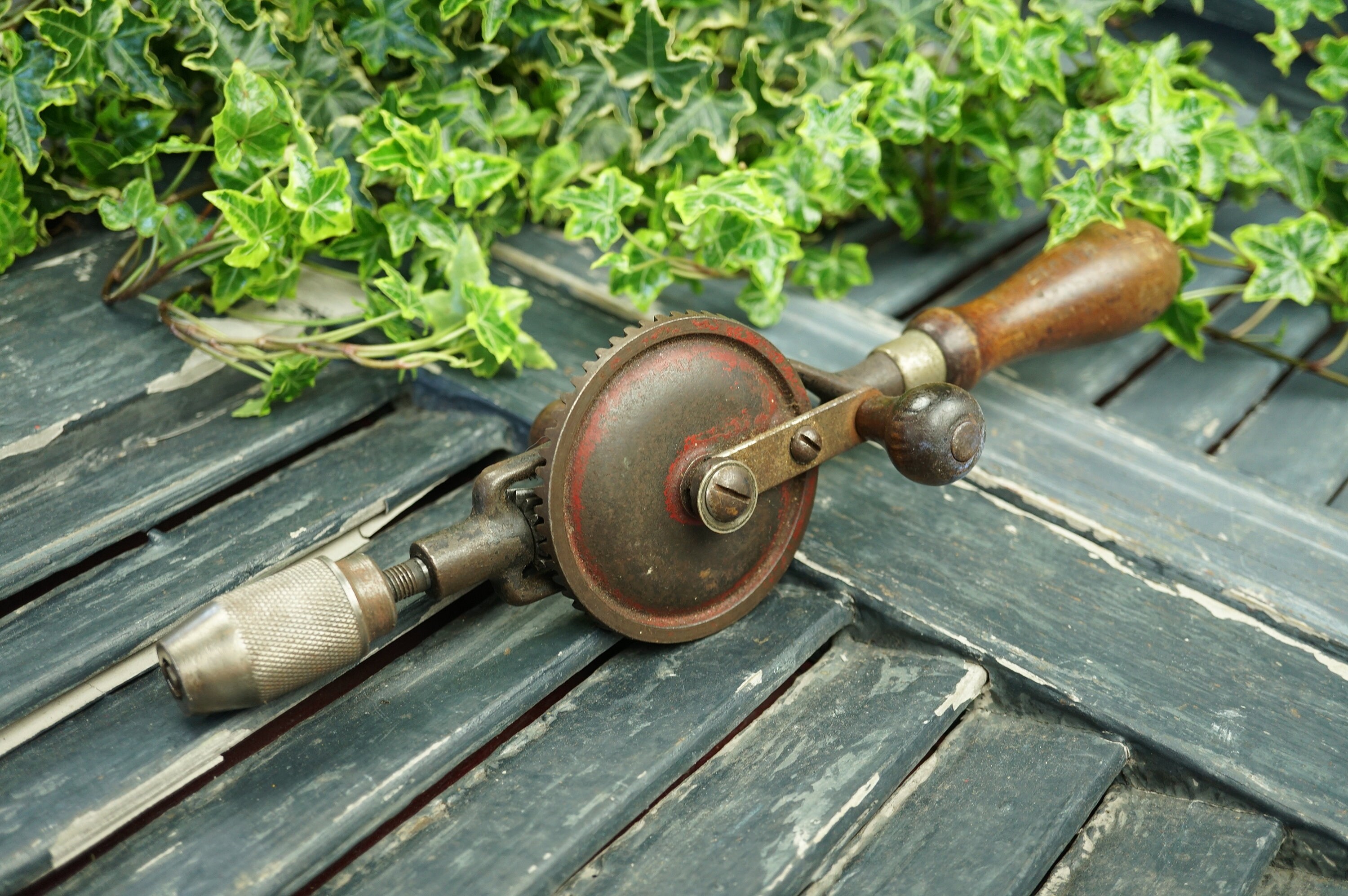Vintage Egg Beater Drill / Egg Beater Auger / Hand Crank Etsy