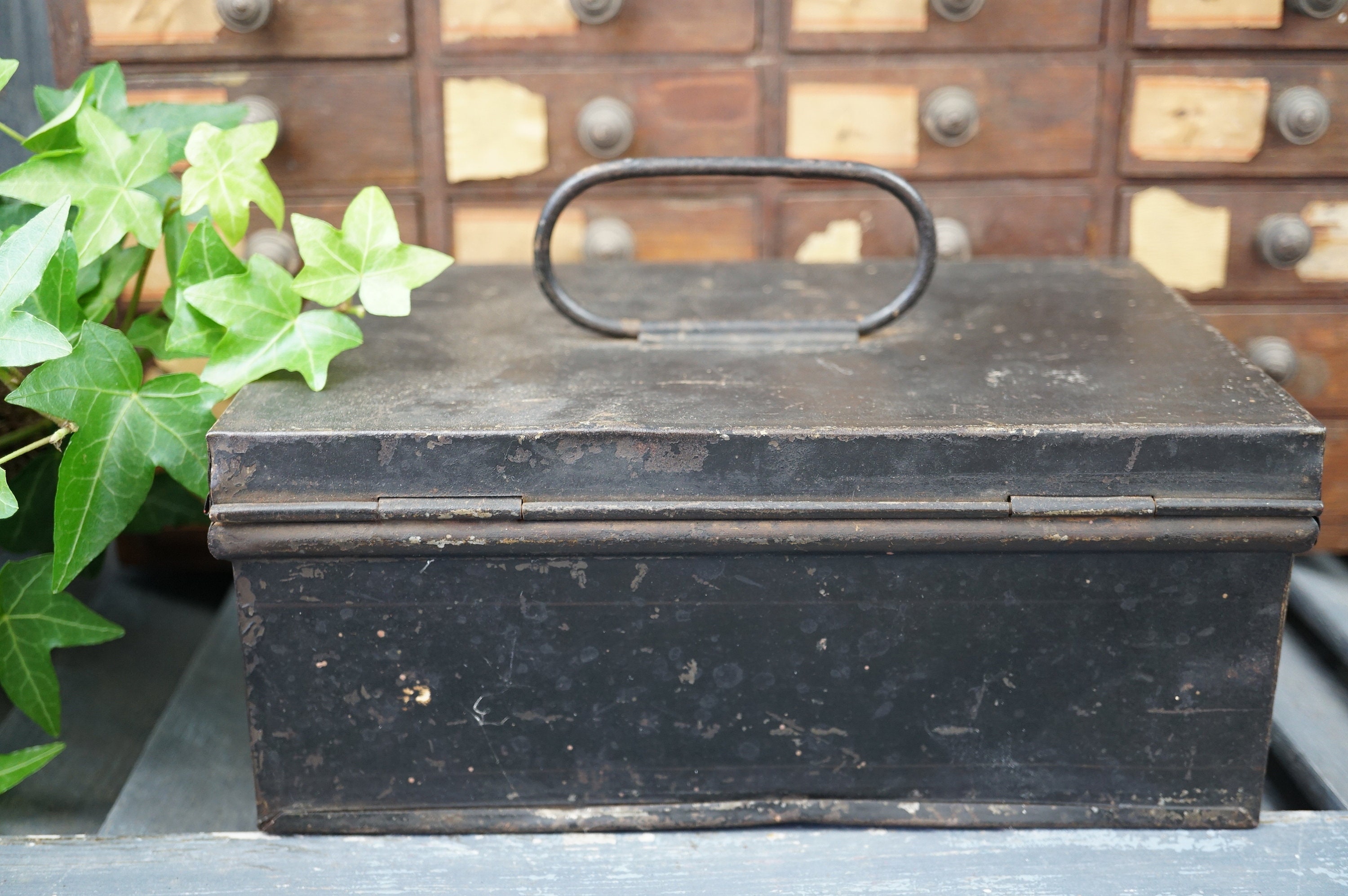 Document Box / Vintage File Box / Vintage Document Box / Card Etsy