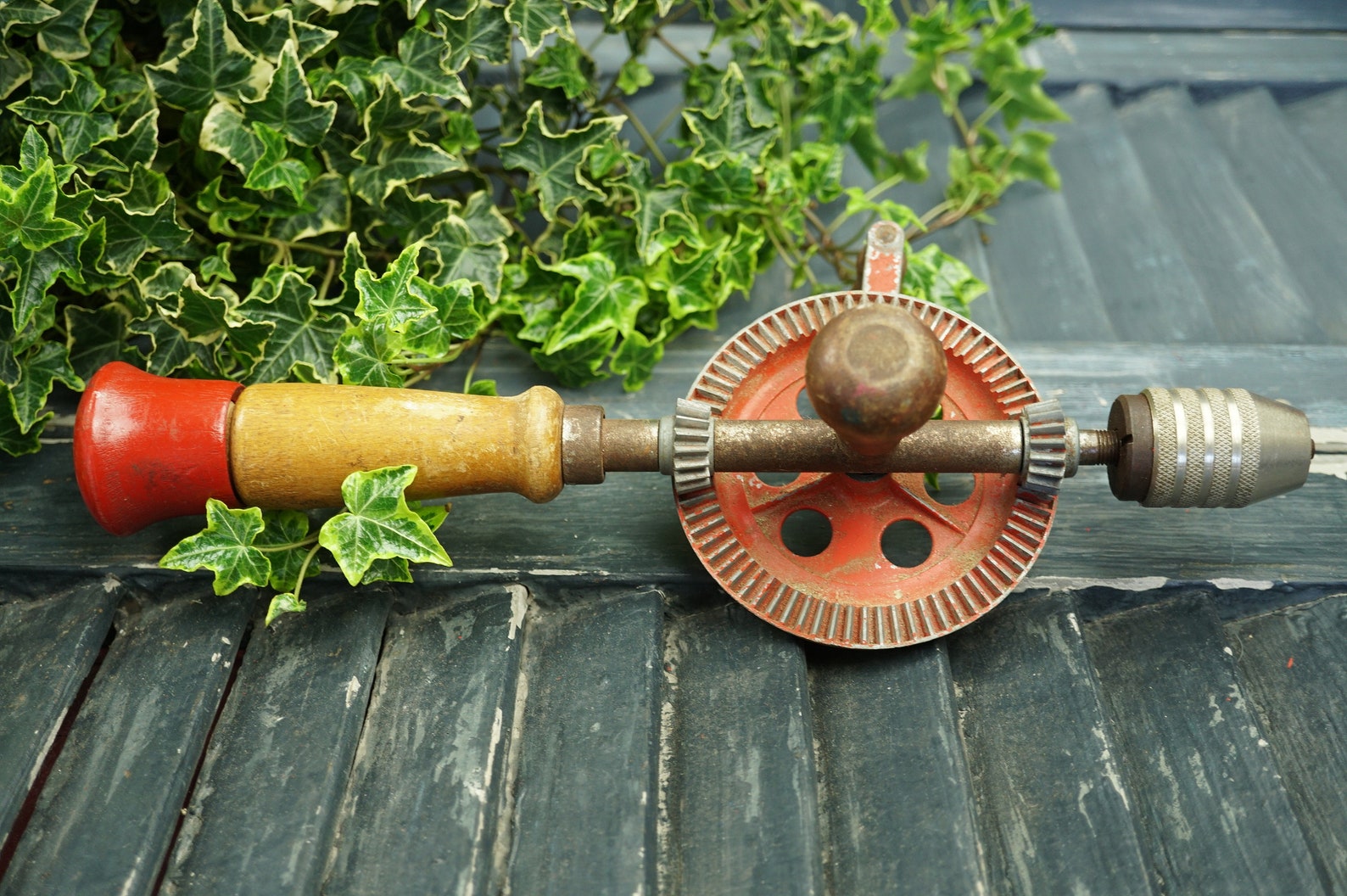 Vintage Egg Beater Drill / Egg Beater Auger / Hand Crank Etsy