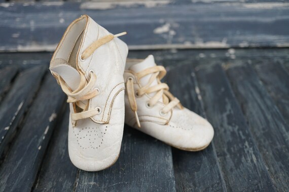 Baby Shoes / Vintage Baby Shoes / Sweet Baby Shoe… - image 7