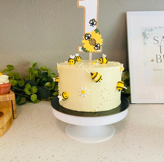 One Bee Cake Topper, Honey Bee Cake Topper, 