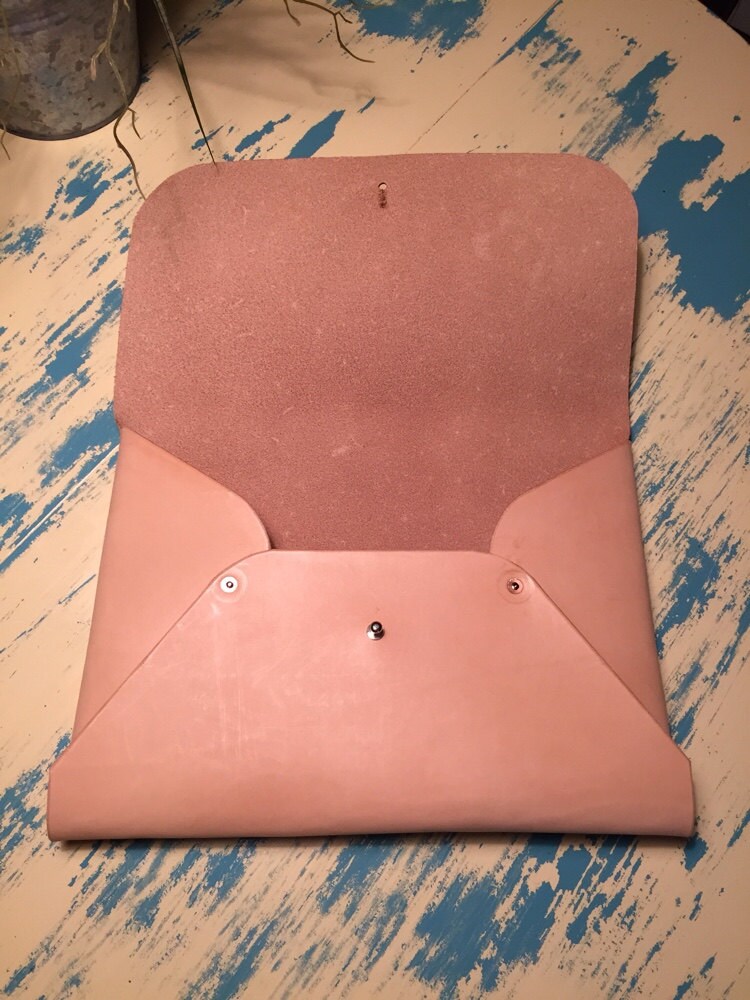 Leather Envelope Case Leather Portfolio Envelope Case Etsy