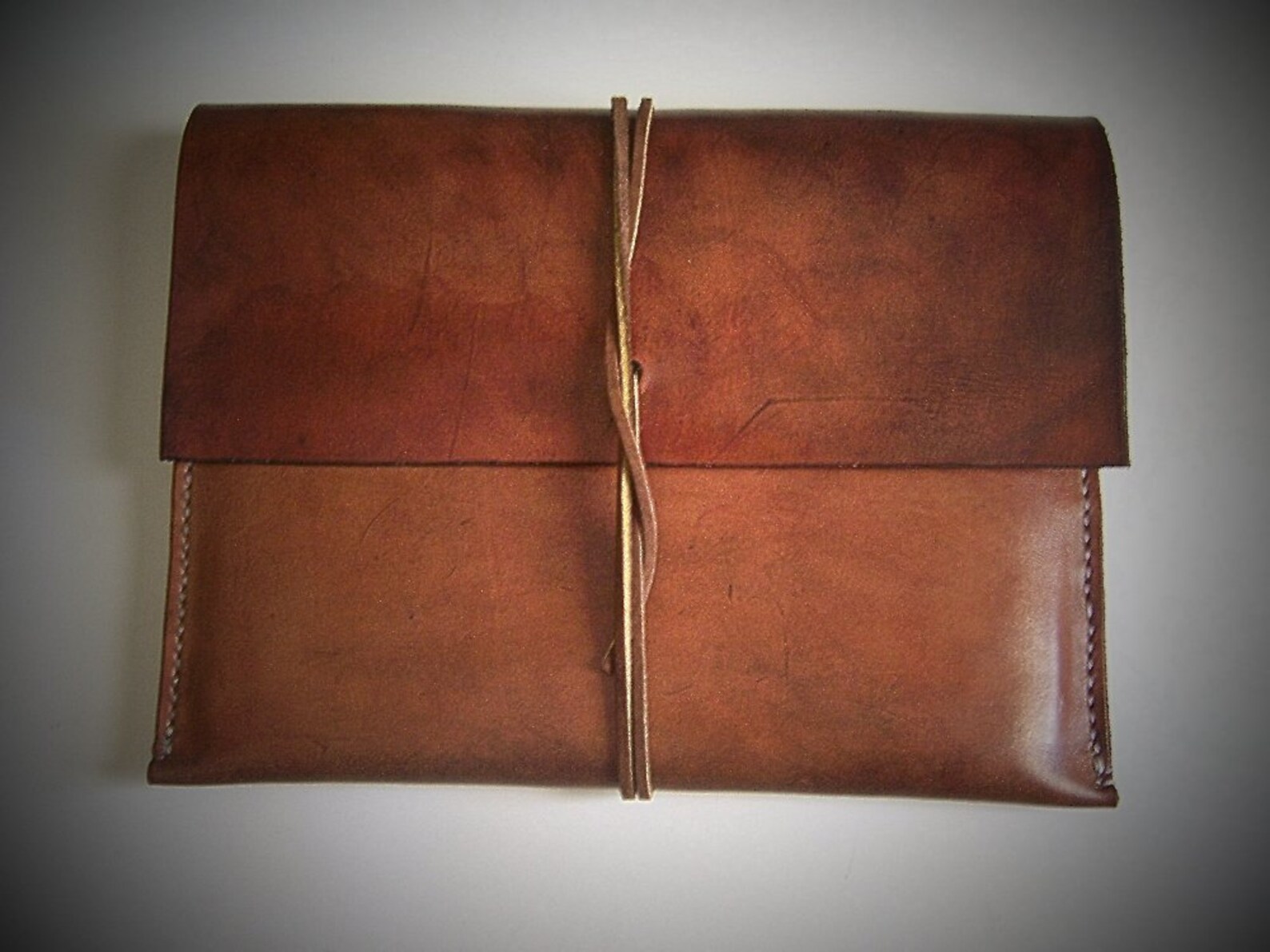 Leather Document Case Folio Attache... Full Grain Veg Tan Etsy
