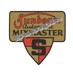 Adesivo de substituição vintage Sunbeam Mixmaster