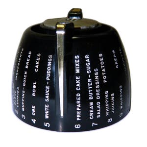 Emblemas dourados de substituição Mixmaster para controle de velocidade do modelo 12
