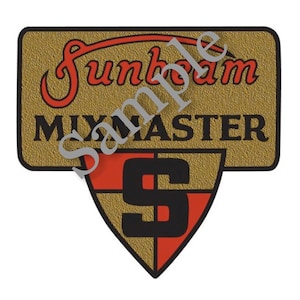 Adesivo de substituição vintage Sunbeam Mixmaster