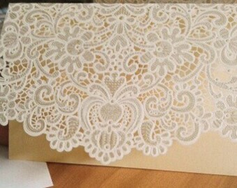 lace invitations etsy