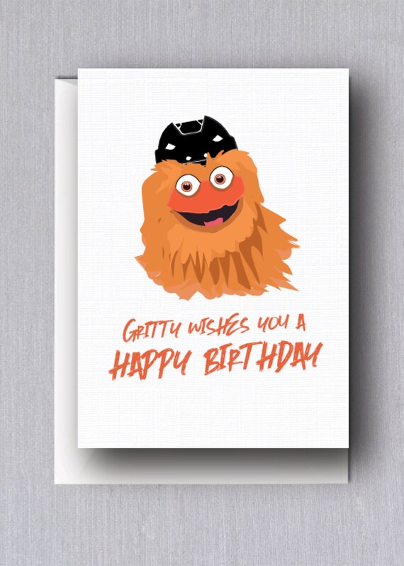 Gritty Birthday Card 5x7 inches Etsy Gritty Birthday Card 5x7 inches Etsy