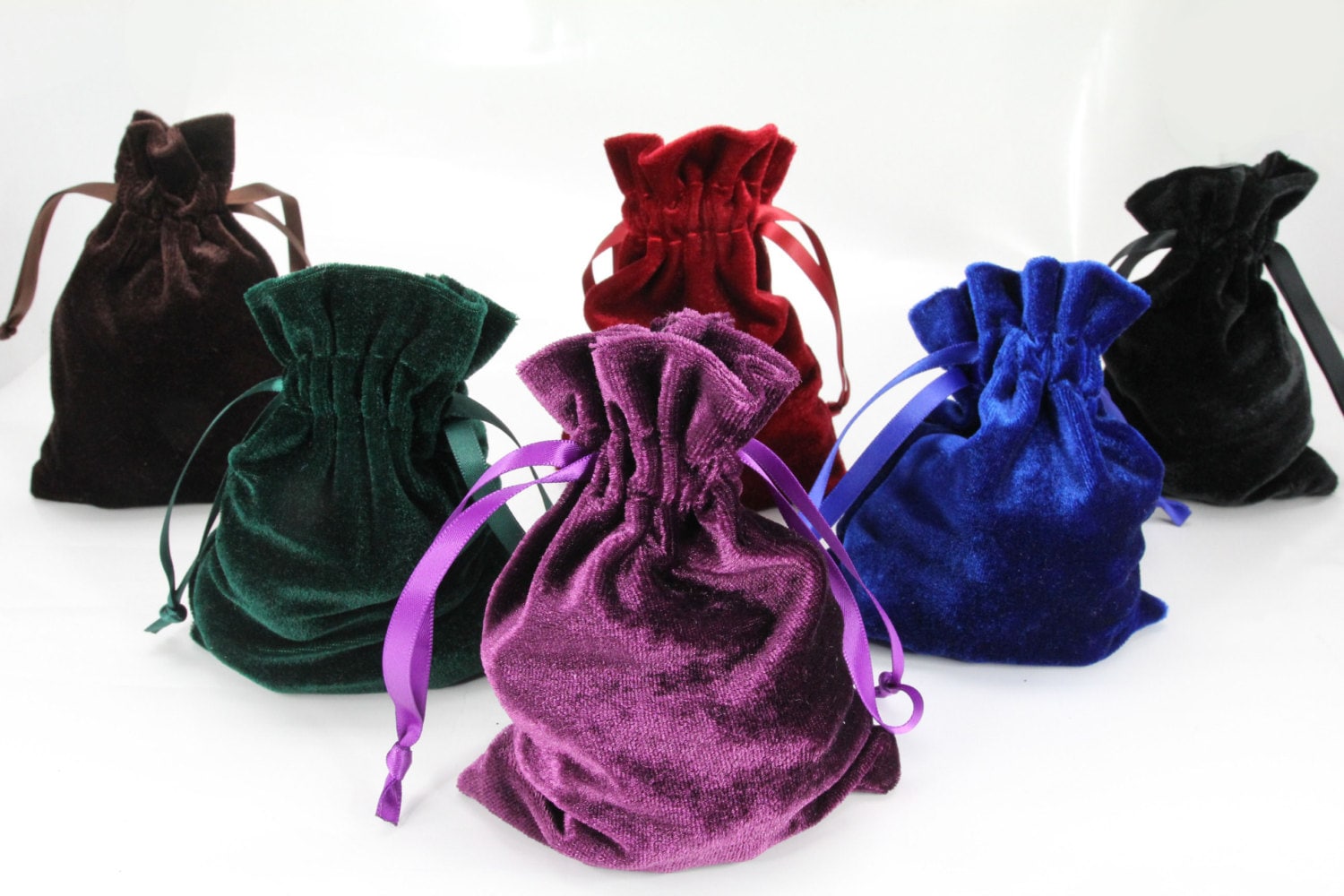 9x13cm 10pcs/Lot Velvet Pouch Gift Bags Jewelry Sack Drawstring