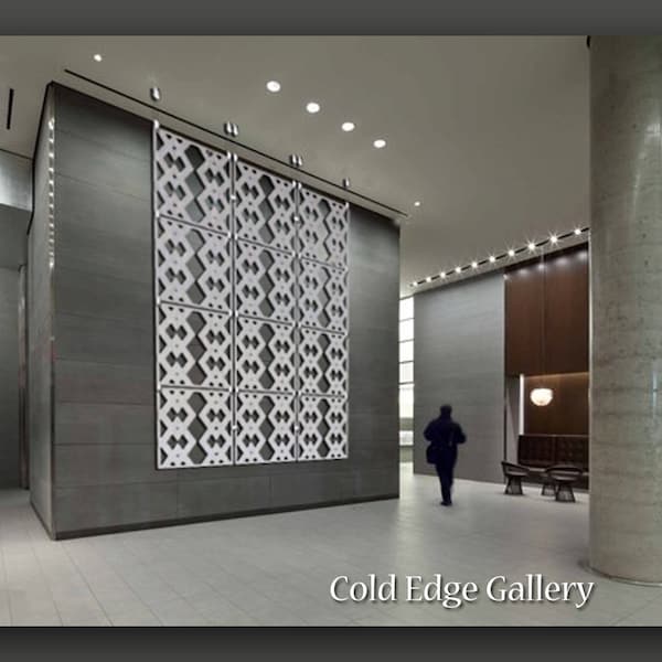 Metal Wall Art, Hanging Art, Artistic Wall Divider, Sculpture, Corporate Art, Partition, Hanging Room Divider, Custom Room Divider