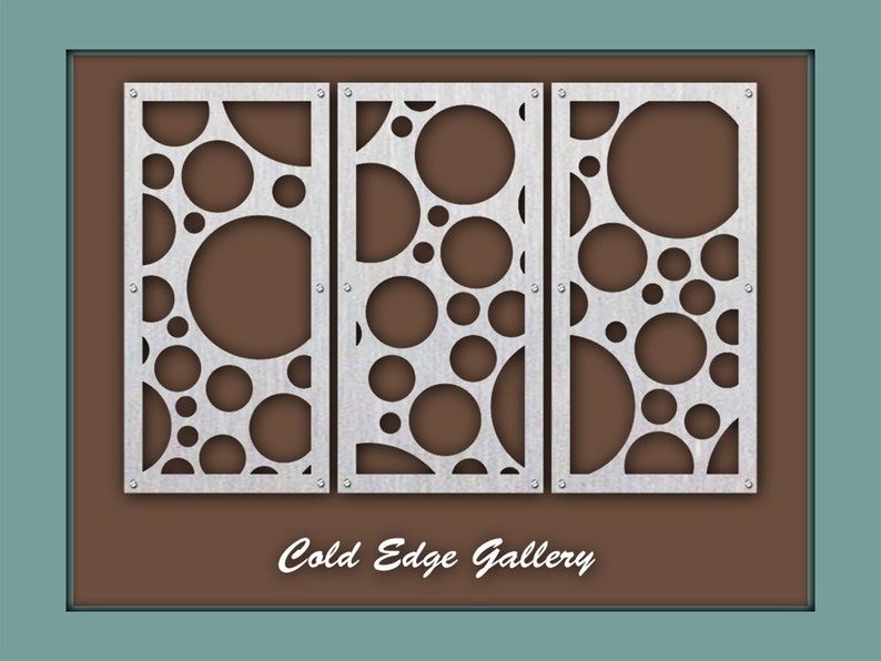 Large Wall Art Abstract Outdoor Corporate Brushed Aluminum Etsy