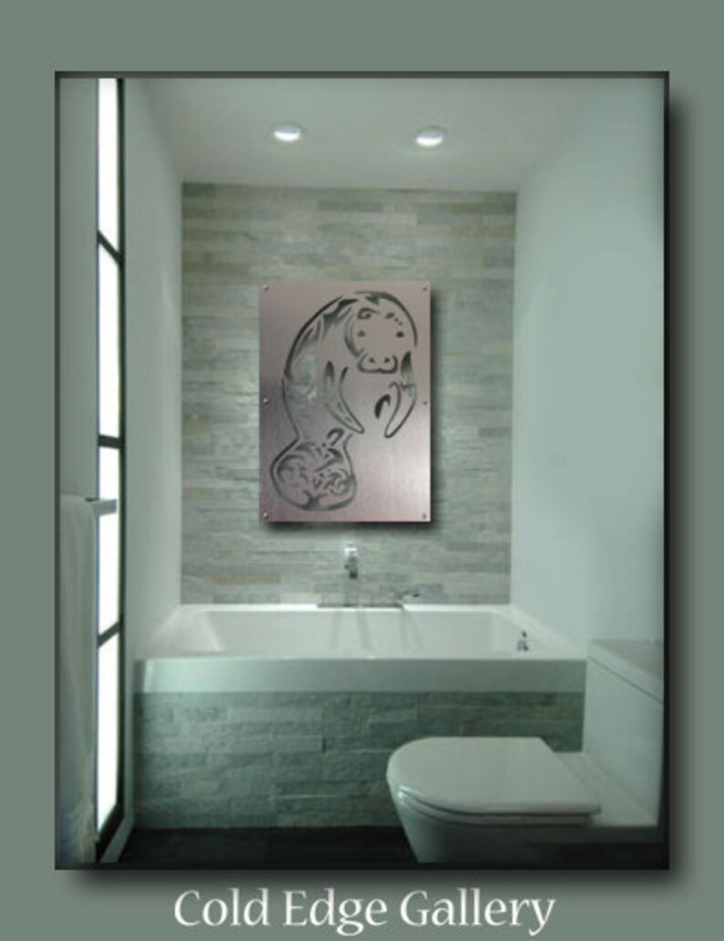 Manatee Wall Art Manatee Sculture Manatee Metal Wall Art | Etsy