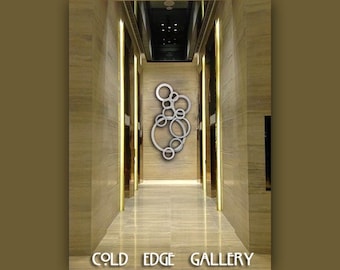 Corporate Art, Large Metal Wall Art, Cold Edge Gallery, Unchained Halo's - Large