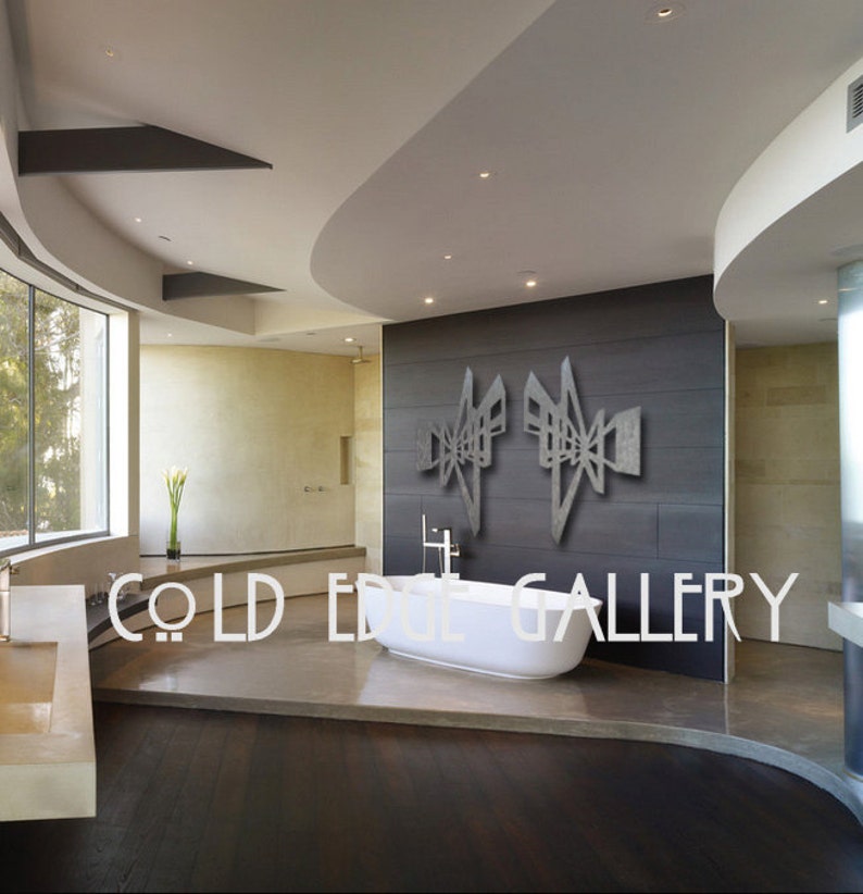 Dubai 2 Metal Art Wall Art Decor Abstract Contemporary | Etsy