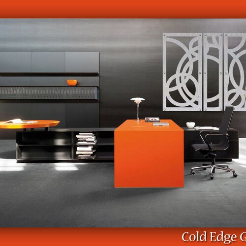 Office Metal Wall Art Corporate Decor Abstract Etsy