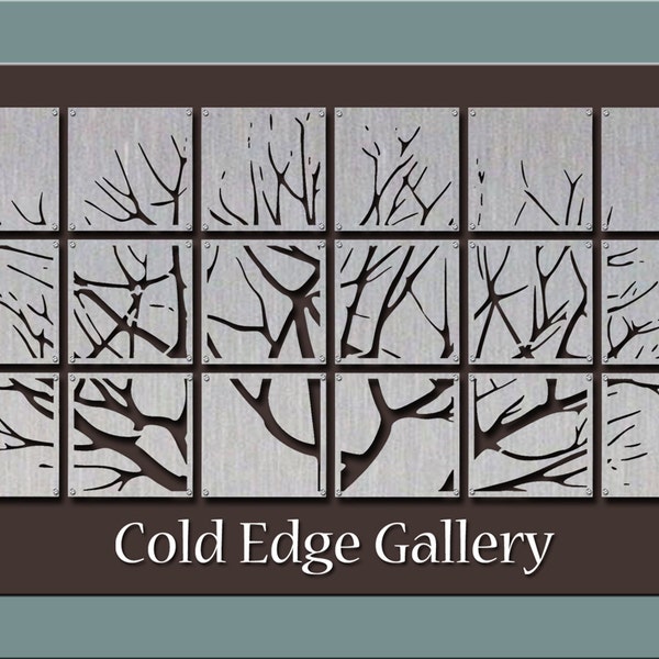 Trees Lines of Silence, Extra Large, Wall Art, Home Decor, Abstract, Contemporary, Modern, Sculpture, Industrial Art, Aluminum Sculpture