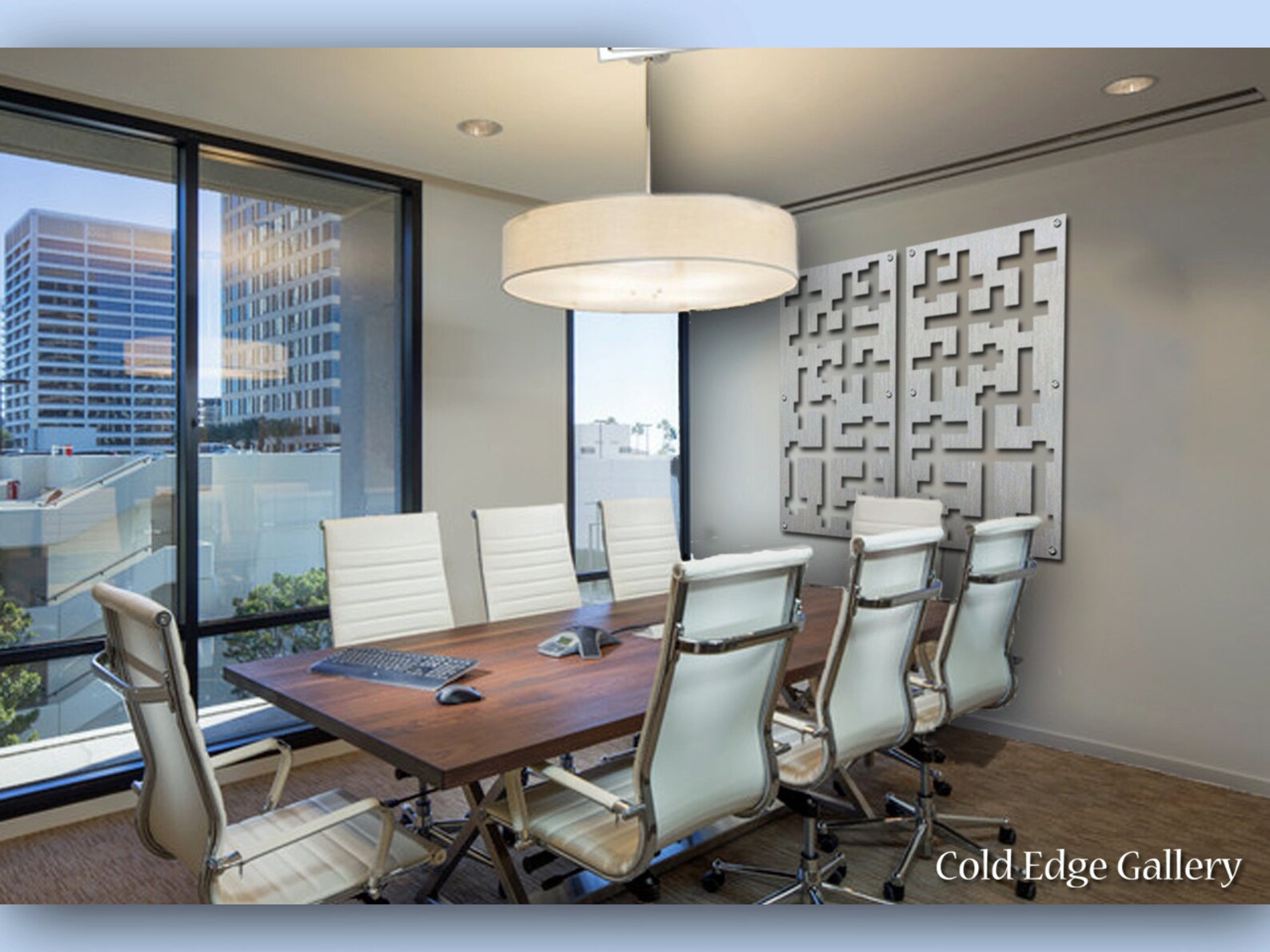 Art Office Metal Wall Art Abstract Corporate Sculpture Etsy