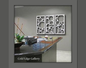 Large Wall Art Abstract Outdoor Corporate Brushed Aluminum Contemporary Cold Edge Gallery by Michele "Fiji"