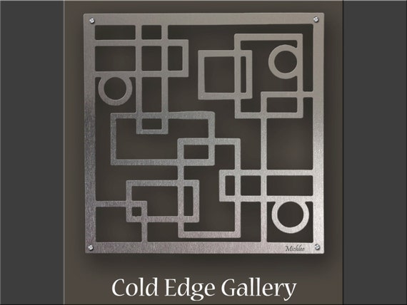 Office Wall Art Abstract Outdoors Corporate Brushed Aluminum | Etsy