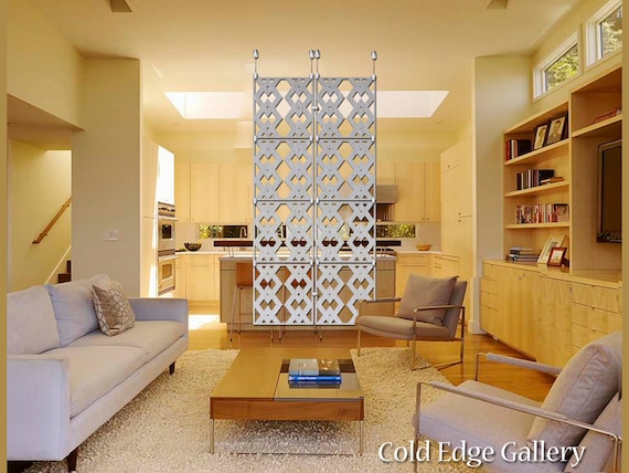 Metal Wall Art Hanging Art Artistic Wall Divider Sculpture Corporate Art Partition Hanging Room Divider Diamonds 8