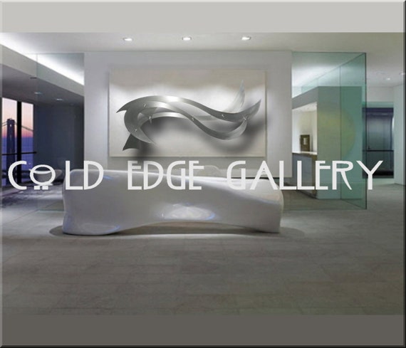 Extra Large Metal Wall Art Modern Sculpture Ocean - Extra Large Contemporary Metal Wall Art Extra Large Metal Wall Art Modern Sculpture Ocean - Extra Large Contemporary Metal Wall Art