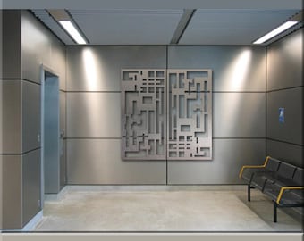 Office Art Corporate Art Metal Wall Art Home Decor Abstract Contemporary Modern Sculpture