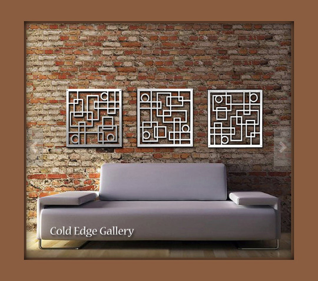 Metal Wall Art Decor Abstract Contemporary Modern - Etsy