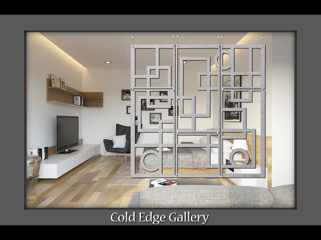 Hanging Metal Art, Large Room Divider, Office Room Dividers, Corporate