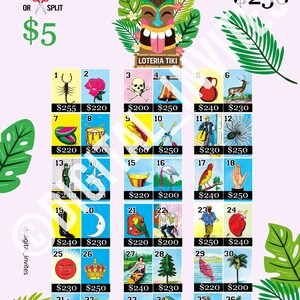 Loteria boards, Loteria Board