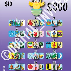 Tableros de Lotería