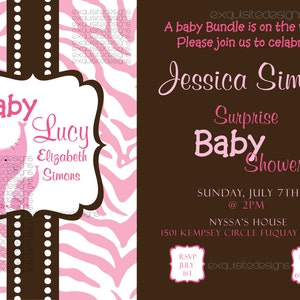 Baby Shower Elephant  Invitation