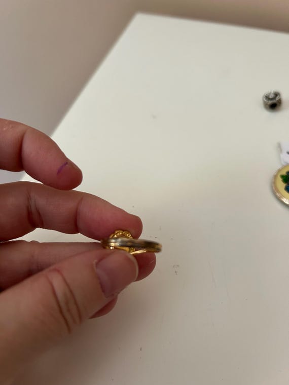 Blue LABRADORITE-gemstone ring-statement ring-siz… - image 3