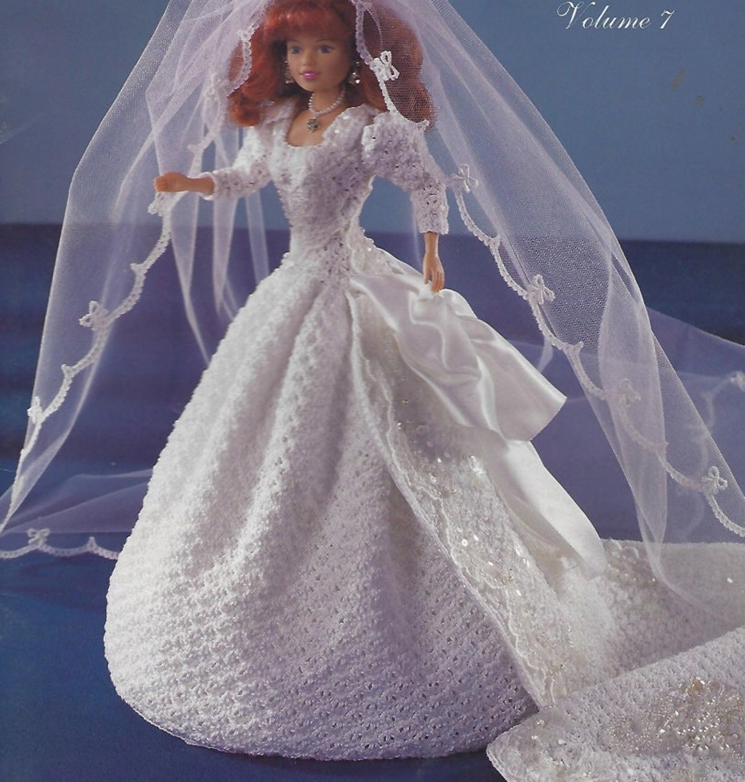Crochet Pattern PDF Fashion Doll Barbie Gown Crochet Vintage Pattern ...