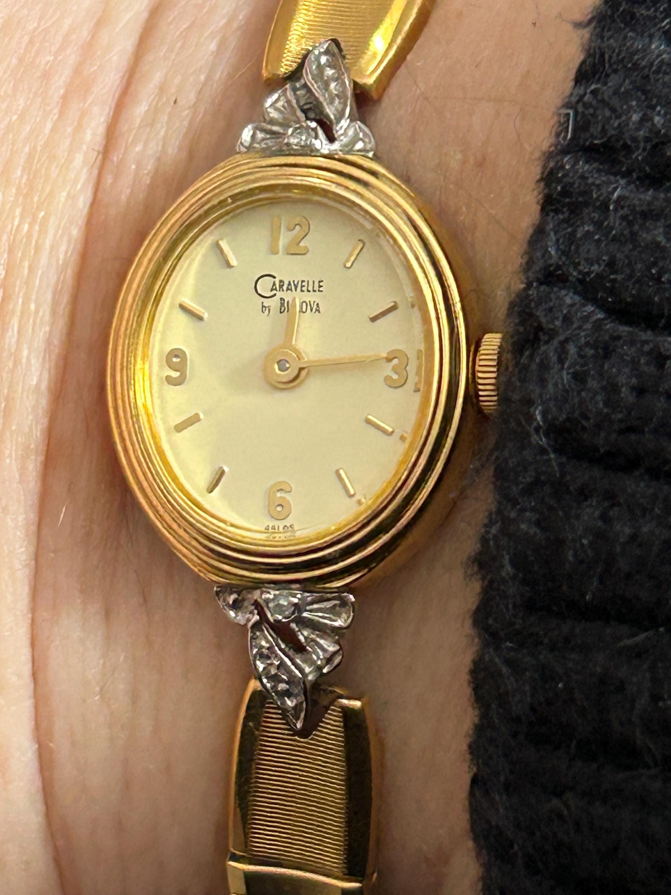 CARAVELLE vintage woman wristwatch, analog adjustable 6 inches Caravelle by Bulova women main image 2